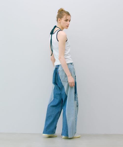 THE GOODLAND MARKET(ザグッドランドマーケット)の「ザ グッドランド マーケット GOOD FIT TANK(タンクトップ・レディース・ホワイト/ライトブルー/ブラック・FREE)」の22枚目の写真