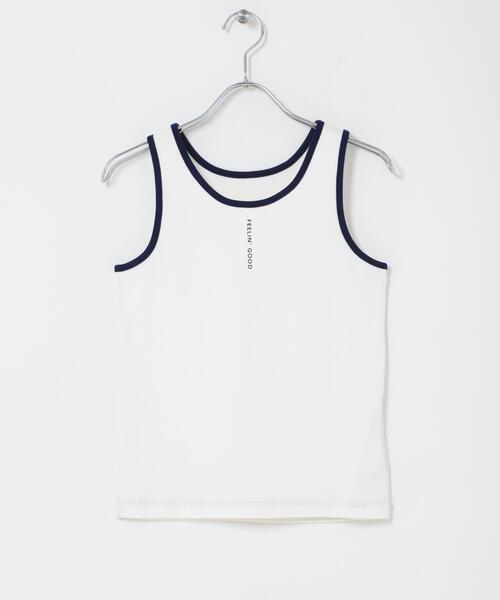 THE GOODLAND MARKET(ザグッドランドマーケット)の「ザ グッドランド マーケット GOOD FIT TANK(タンクトップ・レディース・ホワイト/ライトブルー/ブラック・FREE)」の21枚目の写真