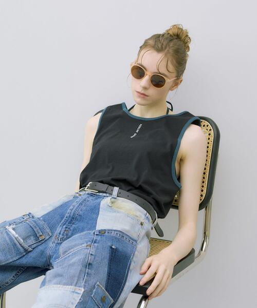 THE GOODLAND MARKET(ザグッドランドマーケット)の「ザ グッドランド マーケット GOOD FIT TANK(タンクトップ・レディース・ホワイト/ライトブルー/ブラック・FREE)」の19枚目の写真