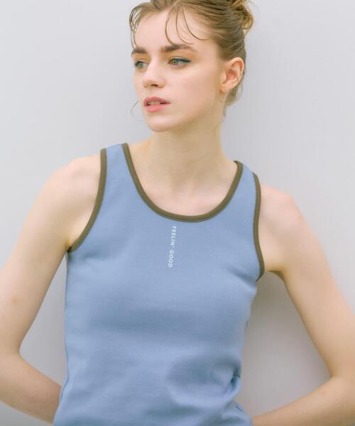 THE GOODLAND MARKET(ザグッドランドマーケット)の「ザ グッドランド マーケット GOOD FIT TANK(タンクトップ・レディース・ホワイト/ライトブルー/ブラック・FREE)」の15枚目の写真