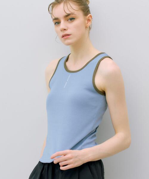 THE GOODLAND MARKET(ザグッドランドマーケット)の「ザ グッドランド マーケット GOOD FIT TANK(タンクトップ・レディース・ホワイト/ライトブルー/ブラック・FREE)」の14枚目の写真