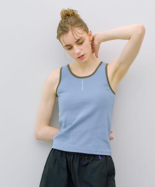 THE GOODLAND MARKET(ザグッドランドマーケット)の「ザ グッドランド マーケット GOOD FIT TANK(タンクトップ・レディース・ホワイト/ライトブルー/ブラック・FREE)」の13枚目の写真