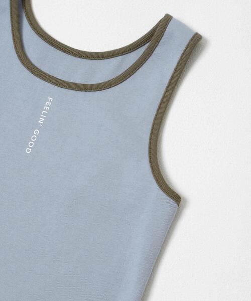 THE GOODLAND MARKET(ザグッドランドマーケット)の「ザ グッドランド マーケット GOOD FIT TANK(タンクトップ・レディース・ホワイト/ライトブルー/ブラック・FREE)」の9枚目の写真