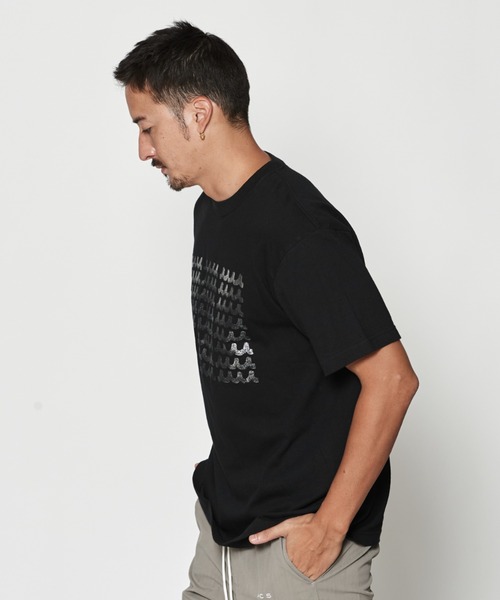 ACANTHUS(アカンサス)の「ACANTHUS:muta Foil Print Wave Logo T(Tシャツ/カットソー・メンズ・ネイビー/ブラック/ホワイト・L/M)」の19枚目の写真