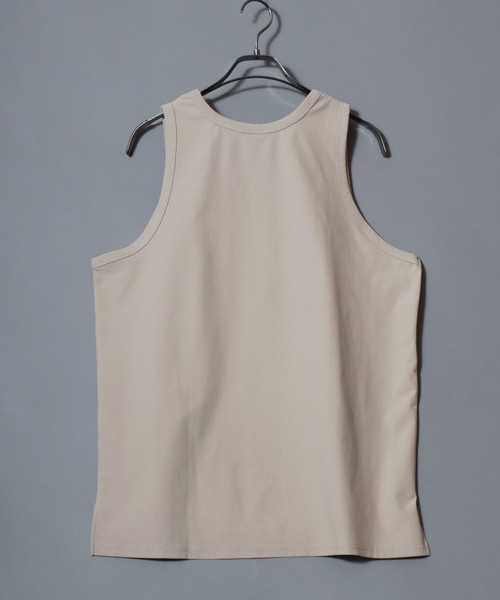 ANPAS(アンパス)の「Lightweight Waffle-Knit Tank Top / 軽量ワッフルタンクトップ メンズ インナー 無地 ノースリーブ(タンクトップ・メンズ・ホワイト/チャコールグレー/グレイッシュベージュ・L/M)」の12枚目の写真