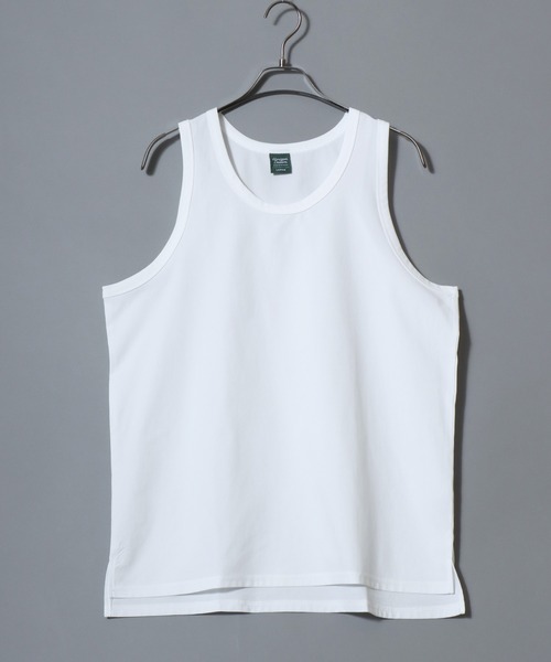 ANPAS(アンパス)の「Lightweight Waffle-Knit Tank Top / 軽量ワッフルタンクトップ メンズ インナー 無地 ノースリーブ(タンクトップ・メンズ・ホワイト/チャコールグレー/グレイッシュベージュ・L/M)」の4枚目の写真