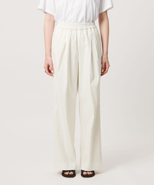 UNITED ARROWS(ユナイテッドアローズ)の「NALYA リラックス ワイドパンツ OFF WHITE ‐ウォッシャブル‐(スラックス・レディース・オフホワイト・36/38)」の4枚目の写真