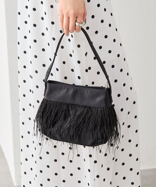 mystic（ミスティック）の「フェザーラインハンドルBAG（ハンドバッグ・レディース・ピンク/レッド/ブラック・ONE SIZE）」の2枚目の写真