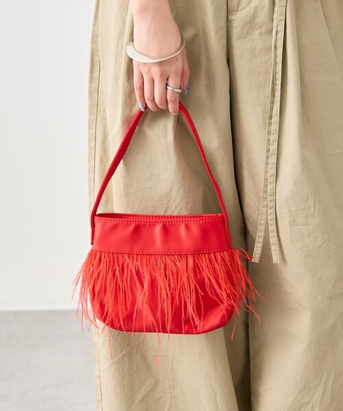 mystic（ミスティック）の「フェザーラインハンドルBAG（ハンドバッグ・レディース・ピンク/レッド/ブラック・ONE SIZE）」の5枚目の写真