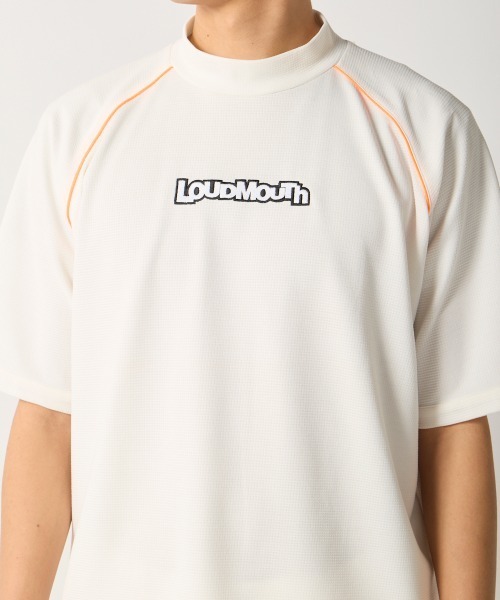 Loudmouth（ラウドマウス）の「【Loudmouth:ラウドマウス】ワッフルモックネックシャツ　ゴルフ（Tシャツ/カットソー・メンズ・ブラック/ホワイト・XX-LARGE/X-LARGE/LARGE/MEDIUM）」の6枚目の写真