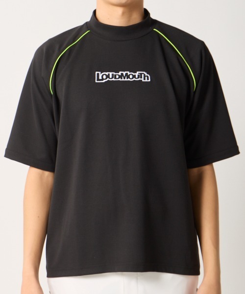 Loudmouth（ラウドマウス）の「【Loudmouth:ラウドマウス】ワッフルモックネックシャツ　ゴルフ（Tシャツ/カットソー・メンズ・ブラック/ホワイト・XX-LARGE/X-LARGE/LARGE/MEDIUM）」の9枚目の写真