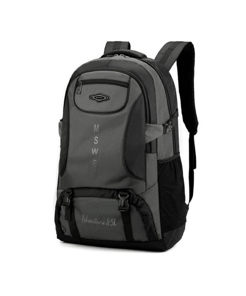BACKYARD FAMILY(バックヤードファミリー)の「バックパック 大容量 キャンプ リュック pmybagpack02(バックパック/リュック・メンズ・グレー/ブラック・FREE)」の1枚目の写真