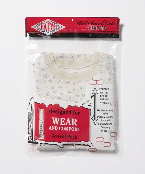 6（ロク）の「【別注】＜FAITH MILLS for 6＞THERMAL  PULLOVER TOP/トップス（Tシャツ/カットソー・レディース・コバルトブルー/ダークブラウン・FREE）」の5枚目の写真