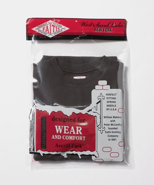 6（ロク）の「【別注】＜FAITH MILLS for 6＞THERMAL  PULLOVER TOP/トップス（Tシャツ/カットソー・レディース・コバルトブルー/ダークブラウン・FREE）」の14枚目の写真