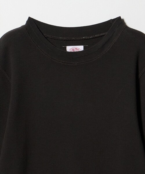 6（ロク）の「【別注】＜FAITH MILLS for 6＞THERMAL  PULLOVER TOP/トップス（Tシャツ/カットソー・レディース・コバルトブルー/ダークブラウン・FREE）」の16枚目の写真