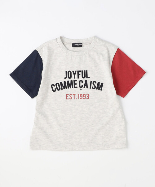 COMME CA ISM(コムサイズム)の「半袖プリントTシャツ(Tシャツ/カットソー・キッズ・ネイビー/レッド/キナリ・120cm/110cm/100cm/150cm/140cm/130cm)」の4枚目の写真
