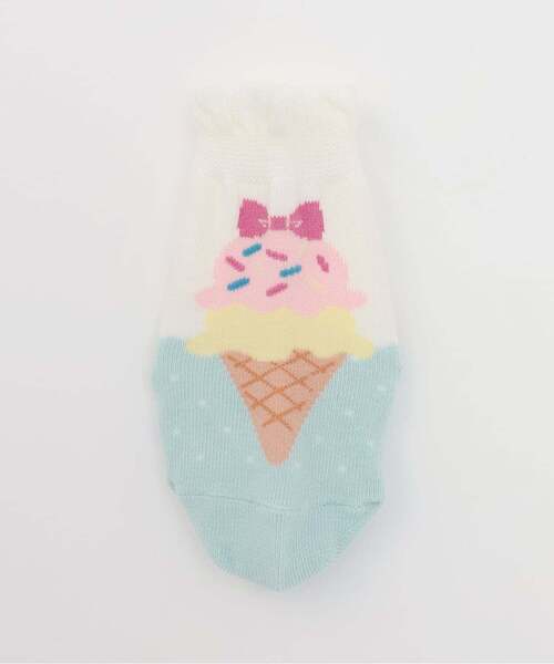 baby cheer(ベイビーチアー)の「アイスソックス(ソックス/靴下・キッズ・オフホワイト/ピンク・15-17cm/13-15cm/11-13cm/9-11cm)」の4枚目の写真