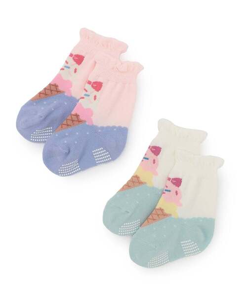 baby cheer(ベイビーチアー)の「アイスソックス(ソックス/靴下・キッズ・オフホワイト/ピンク・15-17cm/13-15cm/11-13cm/9-11cm)」の7枚目の写真