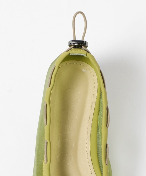 PAES(ペイズ)の「<PAES>メッシュ ストリング フラットシューズ(バレエシューズ・レディース・ライム/シルバー・23cm/25cm/24cm)」の13枚目の写真