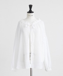 HEAVENLY（ヘブンリー）の「【 HEAVENLY / ヘブンリー 】  Frillneck 2way Sheer Blouse　2625102　DLI（シャツ/ブラウス）」