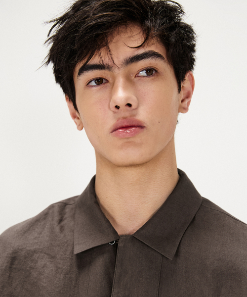SHIRTER（シャーター）の「PURE LINEN SHORT SLEEVE SHIRT (BROWN)（シャツ/ブラウス・メンズ・その他・LARGE/SMALL/MEDIUM）」の7枚目の写真
