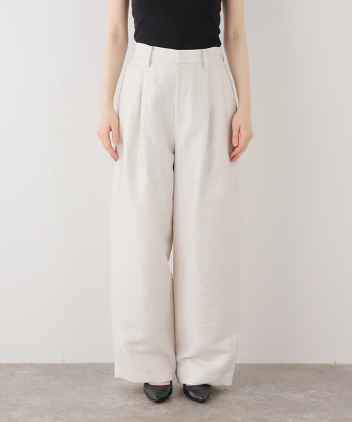 journal standard L'essage(ジャーナルスタンダードレサージュ)の「《セットアップ可》LINOワイドパンツ(スラックス・レディース・ブラック/アイボリー・36/38)」の16枚目の写真