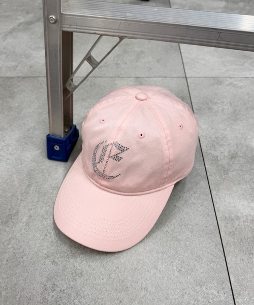 WEGO(ウィゴー)の「WEGO/ラインストーンロゴキャップ(キャップ・レディース・ブラック/その他1/ライトピンク/スミクロ・FREE)」の8枚目の写真