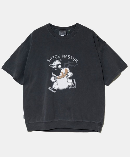 gym master(ジムマスター)の「gym master/ジムマスター 6.2oz ピグメント SPICE MASTER ビッグTee(Tシャツ/カットソー・メンズ・チャコールグレー/ホワイト・LARGE/X-LARGE/MEDIUM)」の2枚目の写真