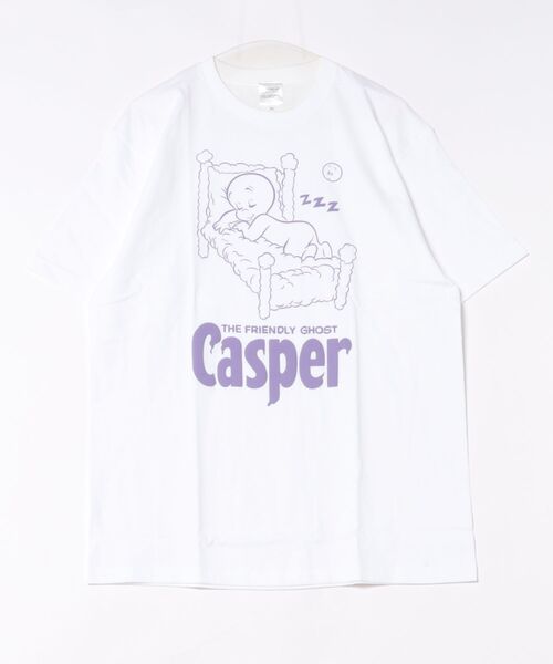 Rendez-Vous（ランデヴー）の「【 CASPER 】キャスパー 発砲プリントTシャツ 26S6（Tシャツ/カットソー・レディース・ブラック/ホワイト・MEDIUM/X-LARGE/LARGE）」の2枚目の写真