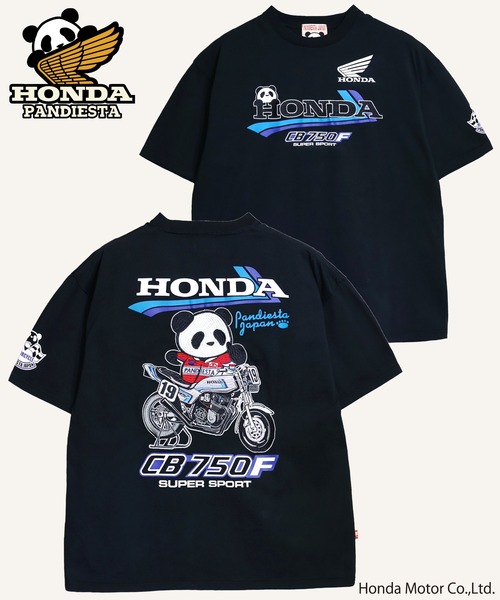 PANDIESTA(パンディエスタ)の「Honda×Pandiesta CB750F 19RIDER Tシャツ(M2)(Tシャツ/カットソー・メンズ・ホワイト/ブラック・M/L/XL/XXL)」の2枚目の写真