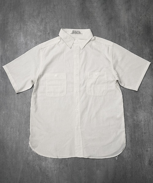 YMCLKY(ワイエムシーエルケーワイ)の「米軍タイプ 半袖 シャンブレーシャツ 無地 YMCLKY. #JS234YN(Tシャツ/カットソー・メンズ・ブルー/ホワイト・14/15 /16/17/18)」の2枚目の写真