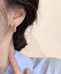 【456867】シンプルドロップピアス/ペア(RZ)