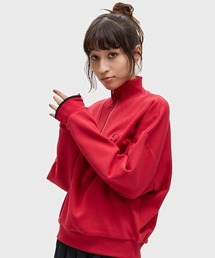 FRED PERRY（フレッドペリー）の「【先行予約受付中】Brushed Back Half-Zip Sweatshirt／裏起毛ハーフジップスウェット（スウェット・レディース）」