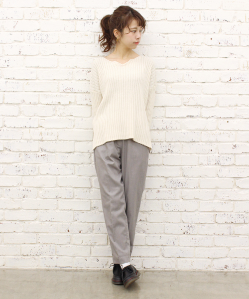 Kastane（カスタネ）の「イージーテーパードパンツ（その他パンツ・レディース・グレー/ブラウン/ベージュ/ブルー・FREE）」の14枚目の写真