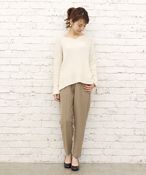 Kastane（カスタネ）の「イージーテーパードパンツ（その他パンツ・レディース・グレー/ブラウン/ベージュ/ブルー・FREE）」の15枚目の写真