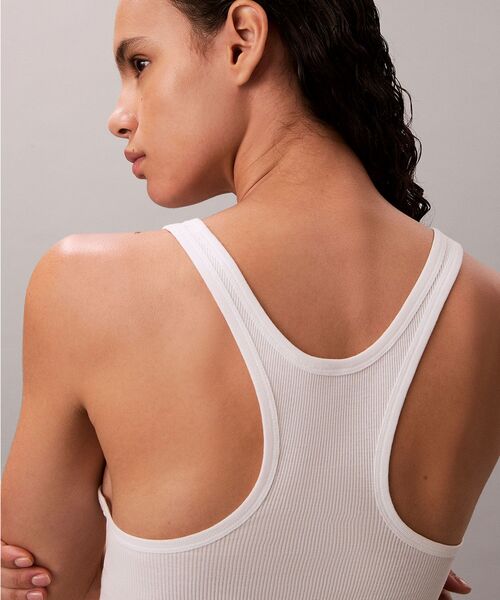 Calvin Klein(カルバン・クライン)の「タンクトップ(タンクトップ・レディース・ホワイト/ブラック・M/XS/S)」の5枚目の写真