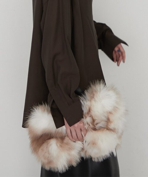 GALENA(LOUNGEDRESS)(ガレナ)の「【GALENA/ガレナ】ファークラッチバッグ(クラッチバッグ・レディース・オフホワイト・FREE)」の1枚目の写真