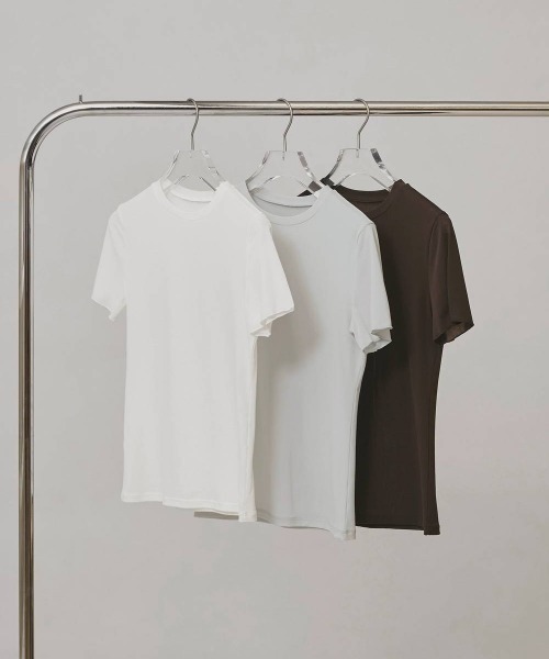 TODAYFUL(トゥデイフル)の「【TODAYFUL/トゥデイフル】Soft Mesh T-shirts/ソフトメッシュTシャツ(Tシャツ/カットソー・レディース・ダークブラウン/ミント/キナリ・FREE)」の9枚目の写真