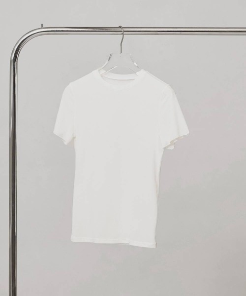 TODAYFUL(トゥデイフル)の「【TODAYFUL/トゥデイフル】Soft Mesh T-shirts/ソフトメッシュTシャツ(Tシャツ/カットソー・レディース・ダークブラウン/ミント/キナリ・FREE)」の4枚目の写真