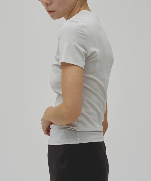 TODAYFUL(トゥデイフル)の「【TODAYFUL/トゥデイフル】Soft Mesh T-shirts/ソフトメッシュTシャツ(Tシャツ/カットソー・レディース・ダークブラウン/ミント/キナリ・FREE)」の7枚目の写真