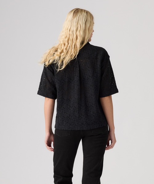 Levi's（リーバイス）の「Levi's/リーバイス ハーリー ショートスリーブ レースシャツ（シャツ/ブラウス・レディース・ブラック・M/XS/S）」の2枚目の写真