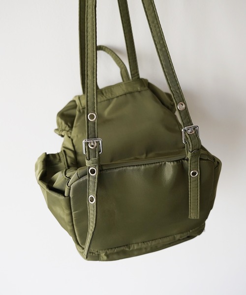 SANSeLF(サンセルフ)の「【SANSeLF】コンパクトマルチポケットリュック saa26s132(バックパック/リュック・レディース・レッド/カーキ・FREE)」の14枚目の写真