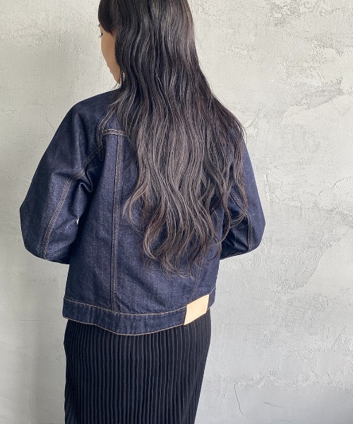 Si-Si-Si（スースースー）の「【WEB先行予約】[si-si-si comfort/スースース― コンフォート] スタンドカラー デニムジャケット(WEB限定)（デニムジャケット・レディース・ワンウォッシュ・38/36/40）」の8枚目の写真