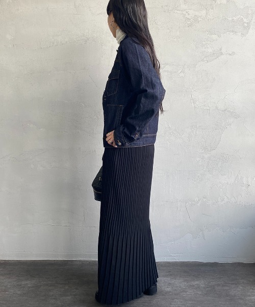 Si-Si-Si（スースースー）の「【WEB先行予約】[si-si-si comfort/スースース― コンフォート] スタンドカラー デニムジャケット(WEB限定)（デニムジャケット・レディース・ワンウォッシュ・38/36/40）」の13枚目の写真
