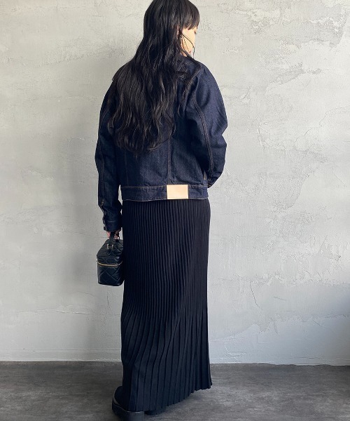 Si-Si-Si（スースースー）の「【WEB先行予約】[si-si-si comfort/スースース― コンフォート] スタンドカラー デニムジャケット(WEB限定)（デニムジャケット・レディース・ワンウォッシュ・38/36/40）」の14枚目の写真