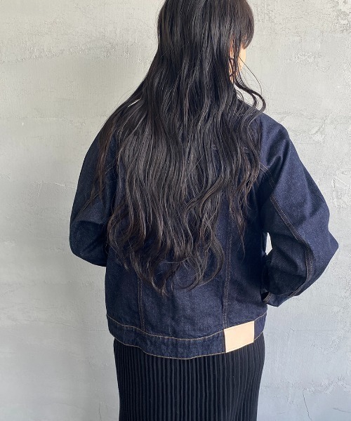 Si-Si-Si（スースースー）の「【WEB先行予約】[si-si-si comfort/スースース― コンフォート] スタンドカラー デニムジャケット(WEB限定)（デニムジャケット・レディース・ワンウォッシュ・38/36/40）」の18枚目の写真