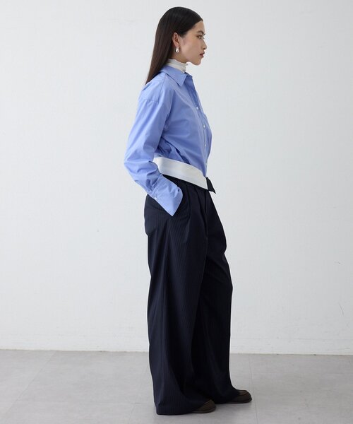 THE PAUSE(ザ ポーズ)の「【THE PAUSE】ストライプタックパンツ(その他パンツ・レディース・チャコールグレー/ネイビー・38/36)」の14枚目の写真