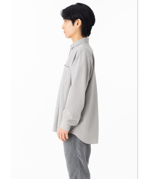 narifuri(ナリフリ)の「ベーシック鹿の子シャツ(シャツ/ブラウス・メンズ・ネイビー/グレイッシュベージュ・SMALL/X-LARGE/MEDIUM/LARGE)」の3枚目の写真