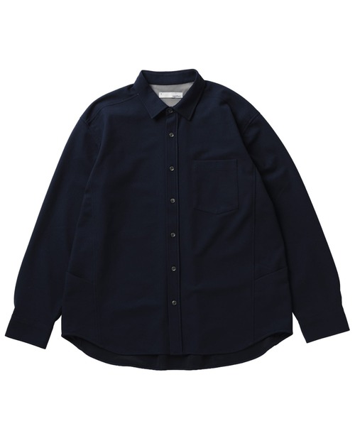 narifuri(ナリフリ)の「ベーシック鹿の子シャツ(シャツ/ブラウス・メンズ・ネイビー/グレイッシュベージュ・SMALL/X-LARGE/MEDIUM/LARGE)」の6枚目の写真