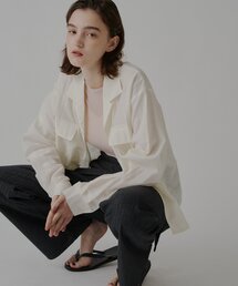 WHIMSIC | 【UNISEX】シアーオープンカラーシャツ(シャツ/ブラウス)